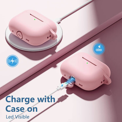 Techsuit silikonfodral för Apple AirPods Pro-serien, rosa