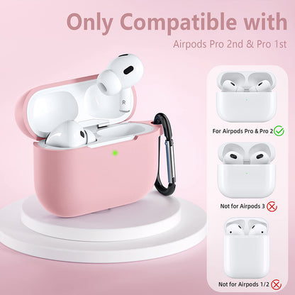 Techsuit silikonfodral för Apple AirPods Pro-serien, rosa