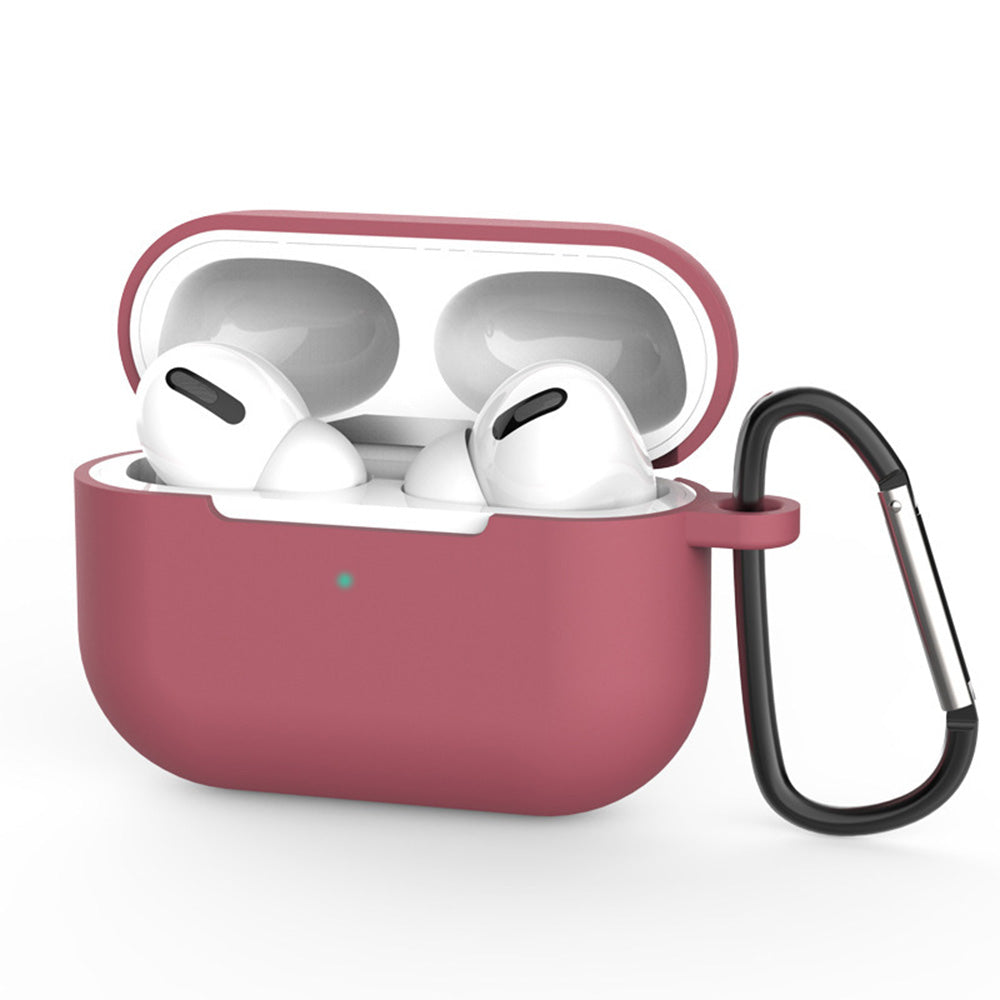 Techsuit silikonfodral för Apple AirPods Pro 3, vinröd