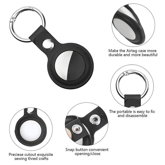 Techsuit SLH1-fodral för Apple AirTag, svart