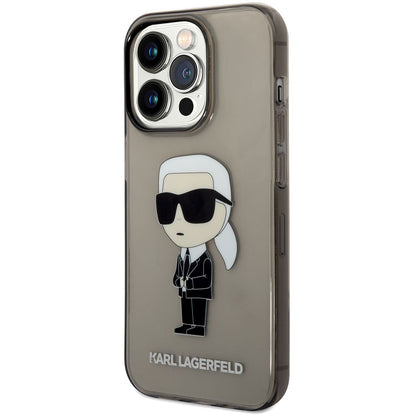 Case for Apple iPhone 14 Pro Max, Karl Lagerfeld, IML Ikonik NFT, Black