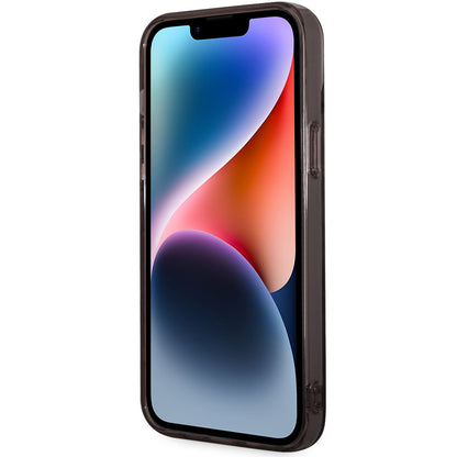 Case for Apple iPhone 14 Plus, Karl Lagerfeld, Gradient Karl & Choupette, Black