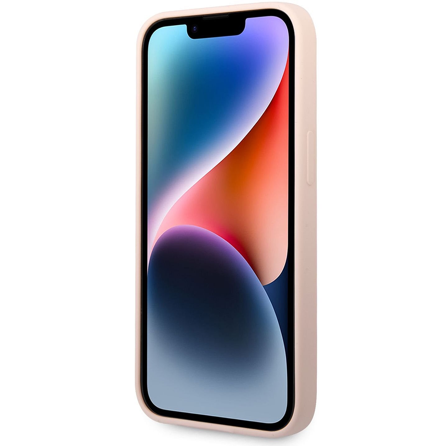 Skyddsfodral för Apple iPhone 14 Plus, Karl Lagerfeld, Silicone Karl's Head, Rosa