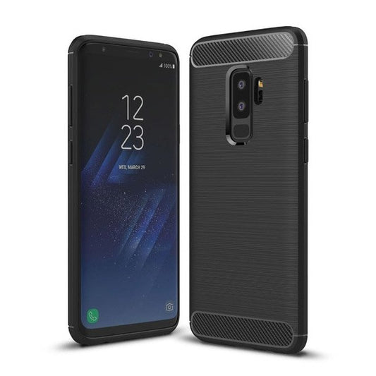 Fodral för Samsung Galaxy S9+ G965, OEM, Kolfiber, Svart