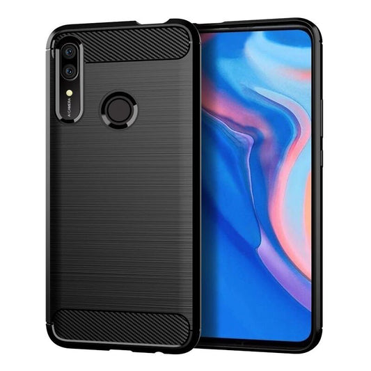 Fodral för Huawei P Smart Z, OEM, Kolfiber, Svart