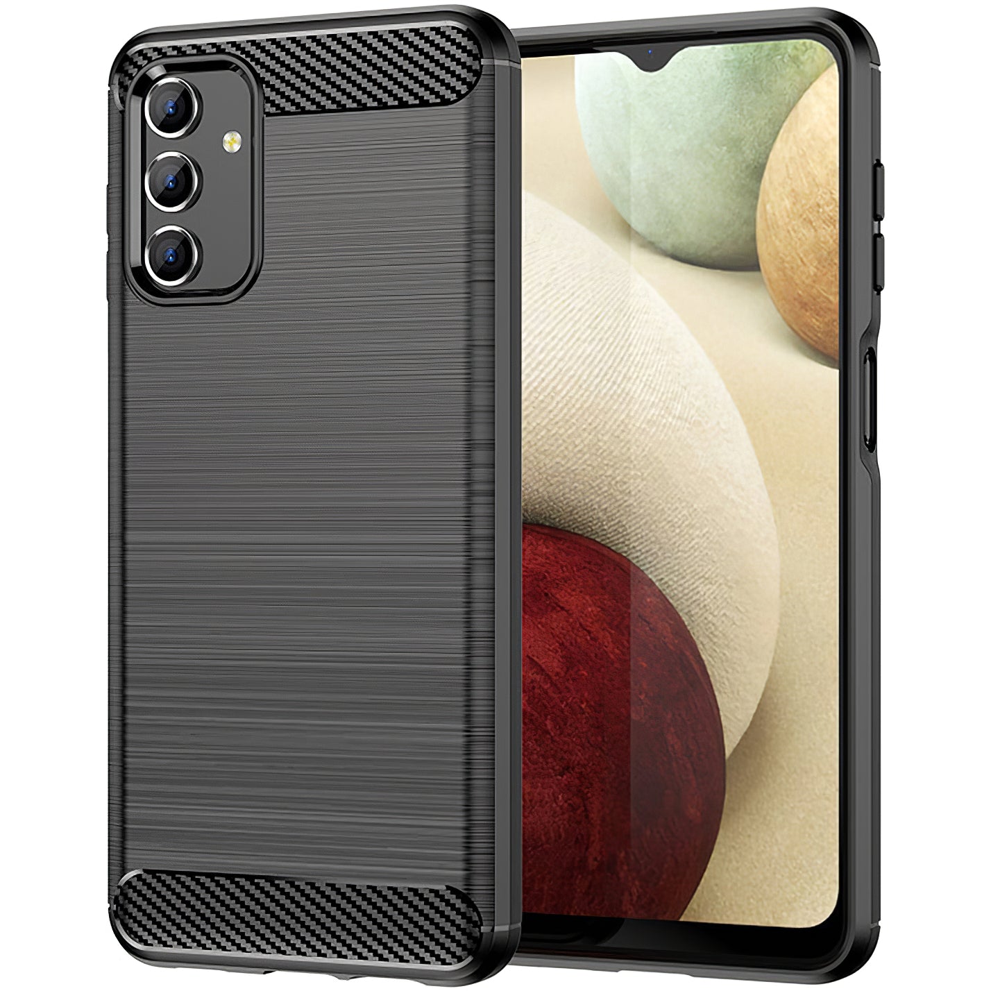 Fodral för Samsung Galaxy A04s A047 / A13 5G A136, OEM, Kolfiber, Svart
