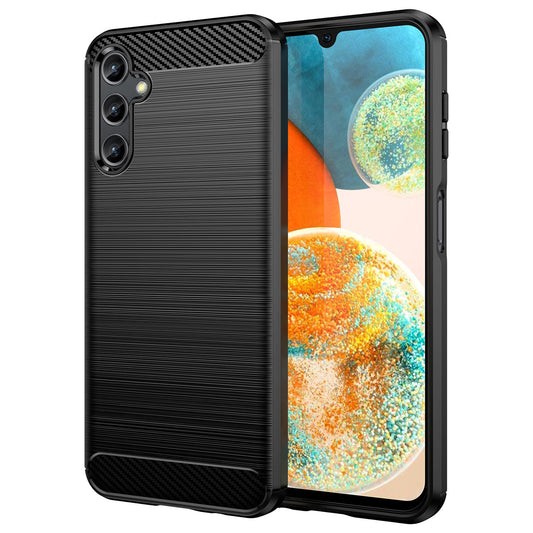 Fodral för Samsung Galaxy A14 A145 / A14 5G A146, OEM, Kolfiber, Svart