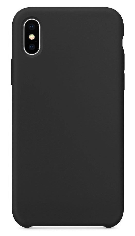 Fodral för Apple iPhone XS / X, OEM, Ren silikon, Svart