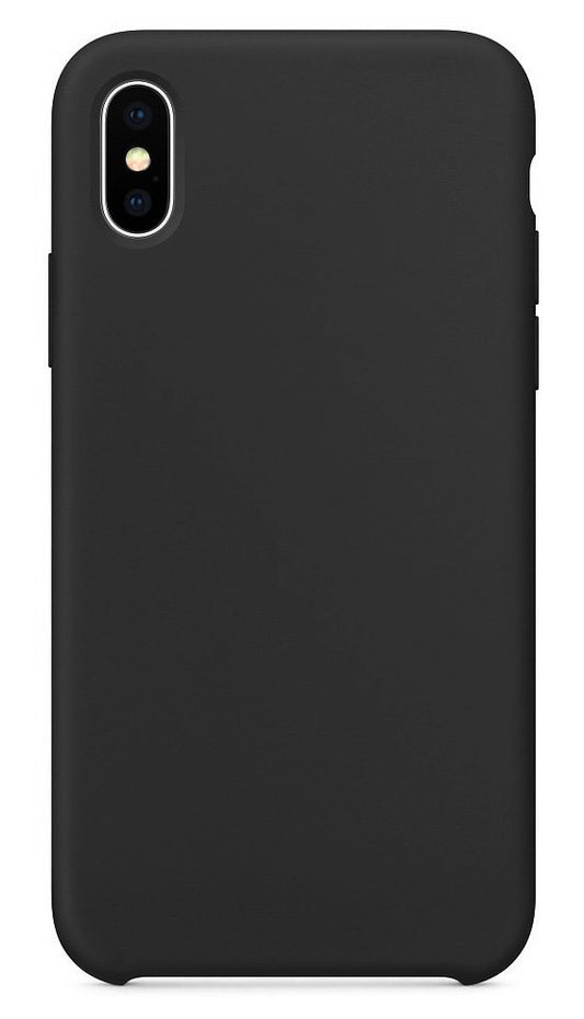 Fodral för Apple iPhone XS / X, OEM, Ren silikon, Svart