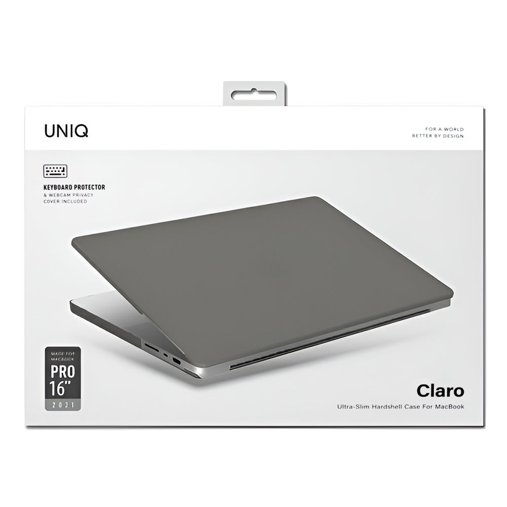 UNIQ Claro-fodral för Apple MacBook Pro 16 tum (2026) / (2024) / (2023) / (2021), Matt grå