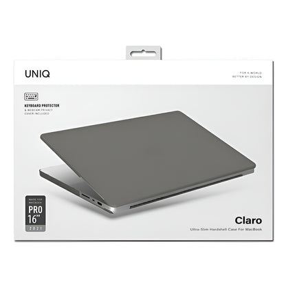 UNIQ Claro-fodral för Apple MacBook Pro 16 tum (2026) / (2024) / (2023) / (2021), Matt grå