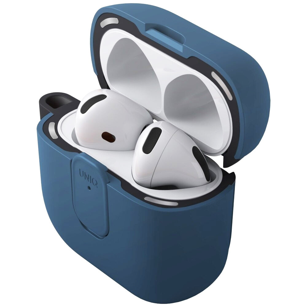 UNIQ Clyde Case for Apple AirPods 4, Black Blue