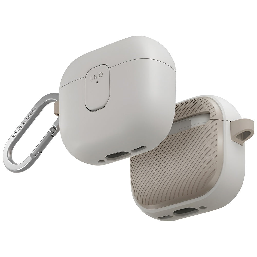 UNIQ Clyde fodral för Apple AirPods 4, Grå Beige