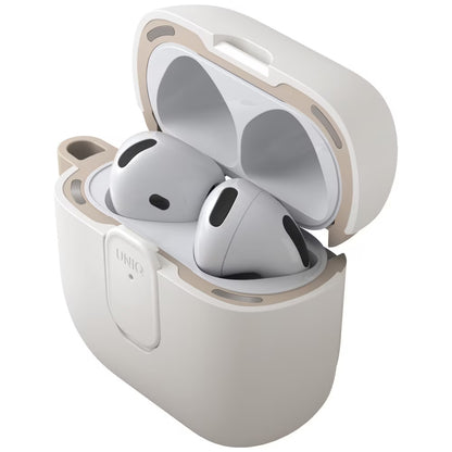 UNIQ Clyde fodral för Apple AirPods 4, Grå Beige