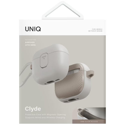 UNIQ Clyde fodral för Apple AirPods 4, Grå Beige