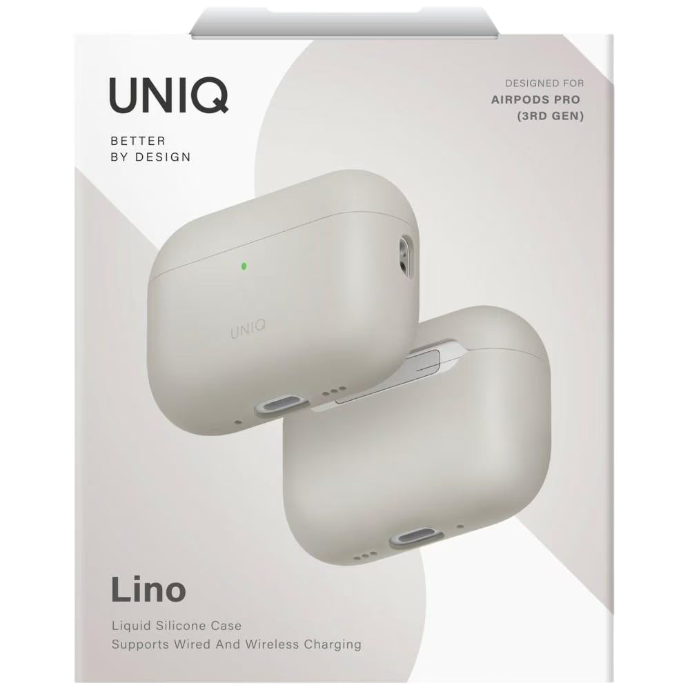 UNIQ Lino-fodral för Apple AirPods Pro 3, Beige