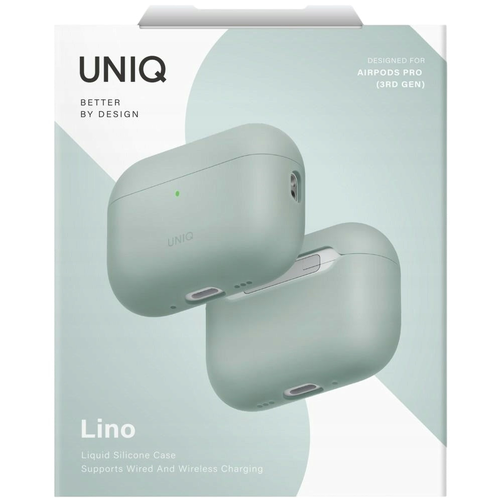 UNIQ Lino-fodral för Apple AirPods Pro 3, Mintgrön