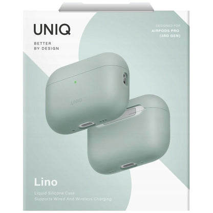 UNIQ Lino-fodral för Apple AirPods Pro 3, Mintgrön