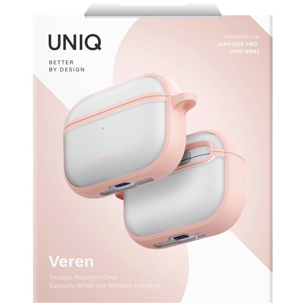 UNIQ Veren fodral för Apple AirPods Pro 3, Rosa