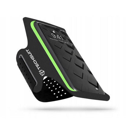 Universellt fodral för telefon max. 6,5 tum, Techsuit, Sports TH10, grön