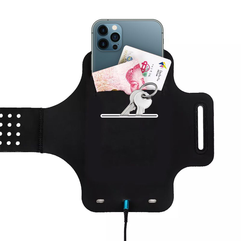 Universellt fodral för telefon max. 6,5 tum, Techsuit, Sports TH10, grön