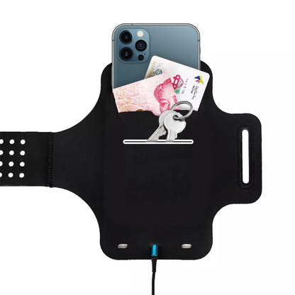 Universellt fodral för telefon max. 6,5 tum, Techsuit, Sports TH10, grön
