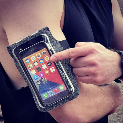 Universellt fodral för telefon max. 6,5 tum, Techsuit, Sports TH10, grön
