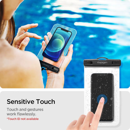Universal Vattentätt Fodral för Telefon max. 3.5inch - 7inch, Spigen, A601, Set 2 stycken, Transparent AMP03098