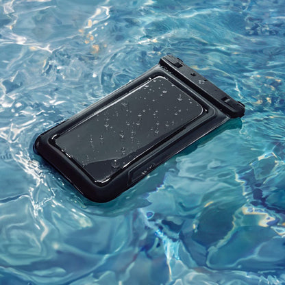Universal Vattentät Fodral för Telefon max. 6.9 tum, Spigen, A611P, Set med 2 stycken, Matt Svart ACS09348