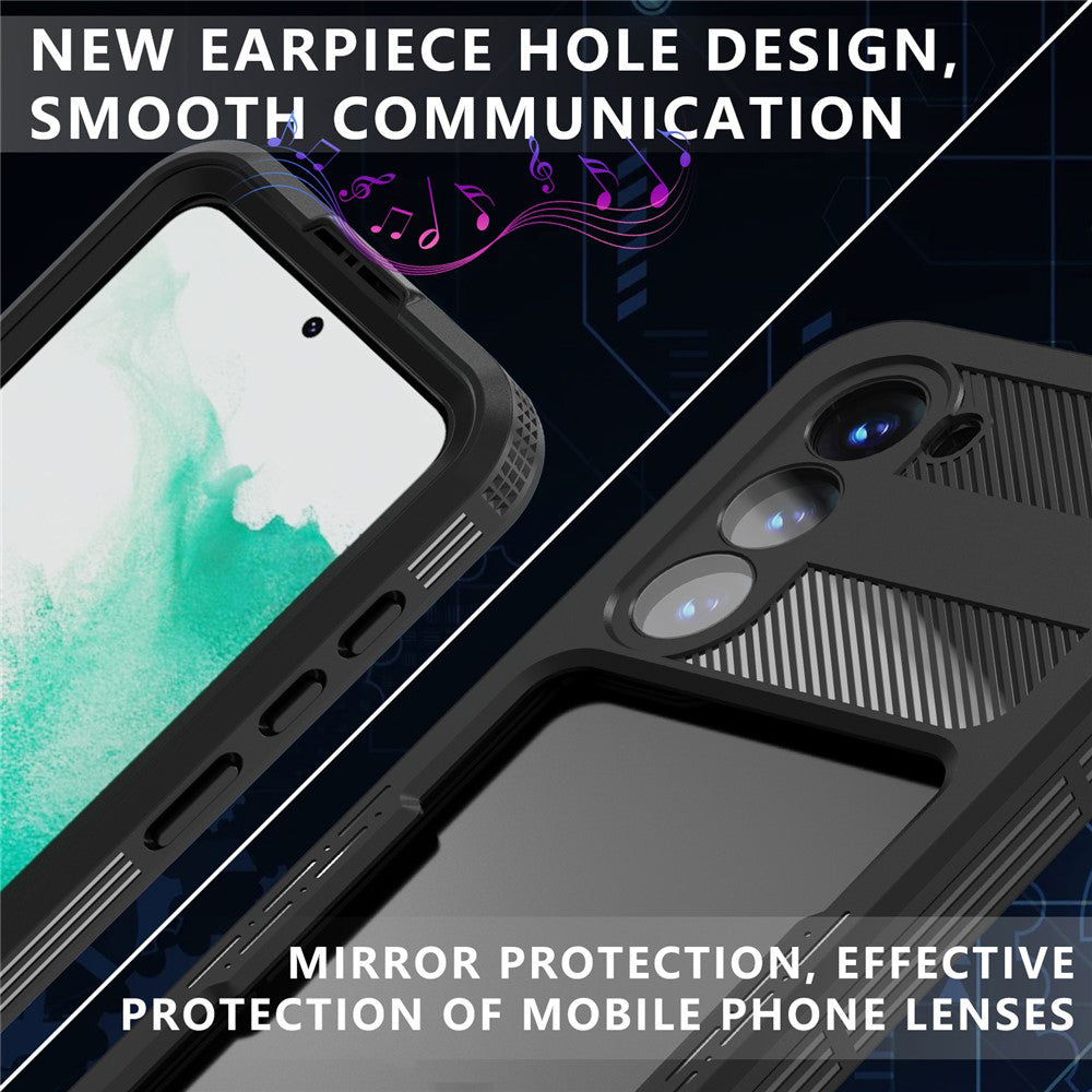 Vattentätt fodral för Samsung Galaxy S26 Plus, ShellBox, Svart