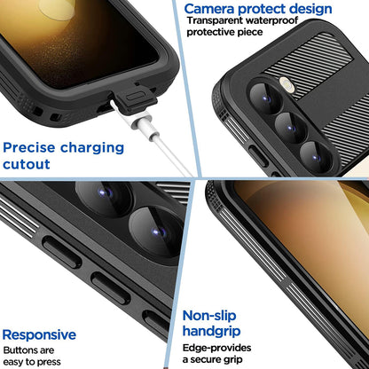 Vattentätt fodral för Samsung Galaxy S26 Plus, ShellBox, Svart