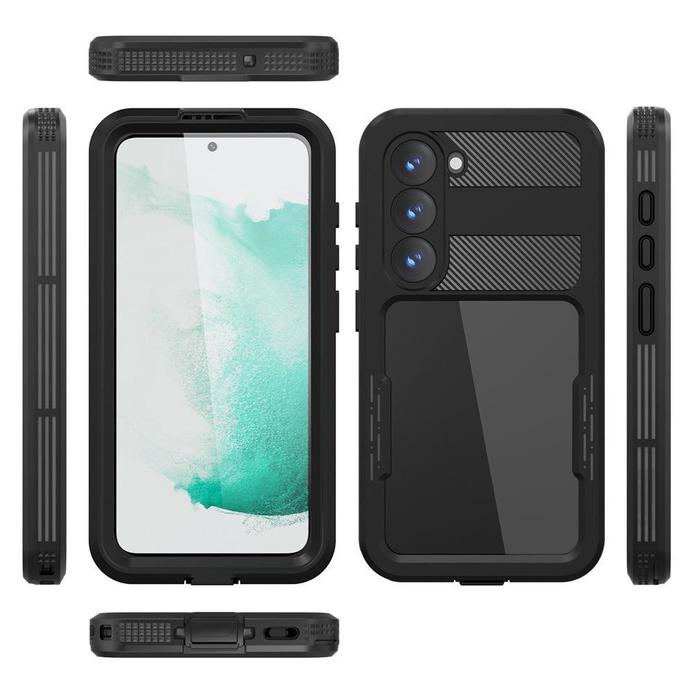 Vattentätt fodral för Samsung Galaxy S26 Plus, ShellBox, Svart