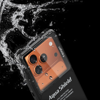 Universellt vattentätt fodral Spigen, Aqua Shield A604, svart ACS11675