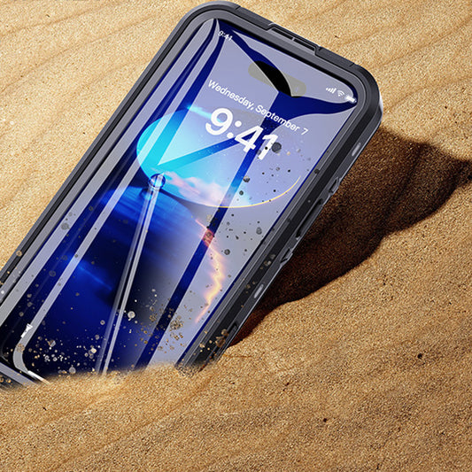 Vattentät fodral för Apple iPhone 16 Pro Max, ShellBox, Svart