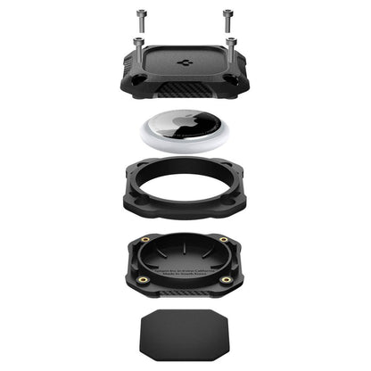 Vattentätt Spigen Tough Armor-skal för Apple AirTag, Svart ACS09781