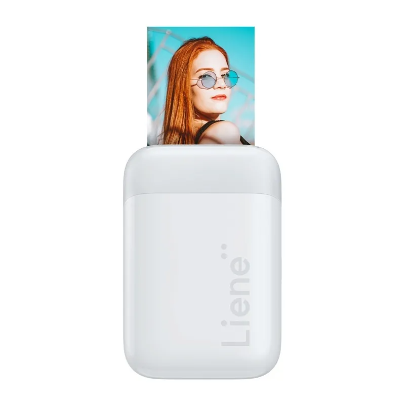 Bärbar fotoprinter Liene Pearl 2x3, vit