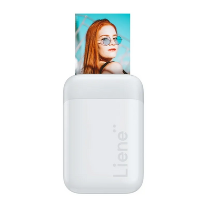 Bärbar fotoprinter Liene Pearl 2x3, vit
