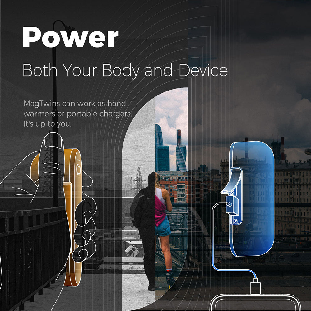 Handvärmare Ocoopa UT2s, Svart