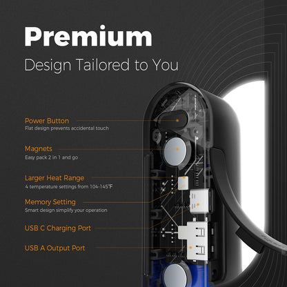 Handvärmare Ocoopa UT2s, Svart