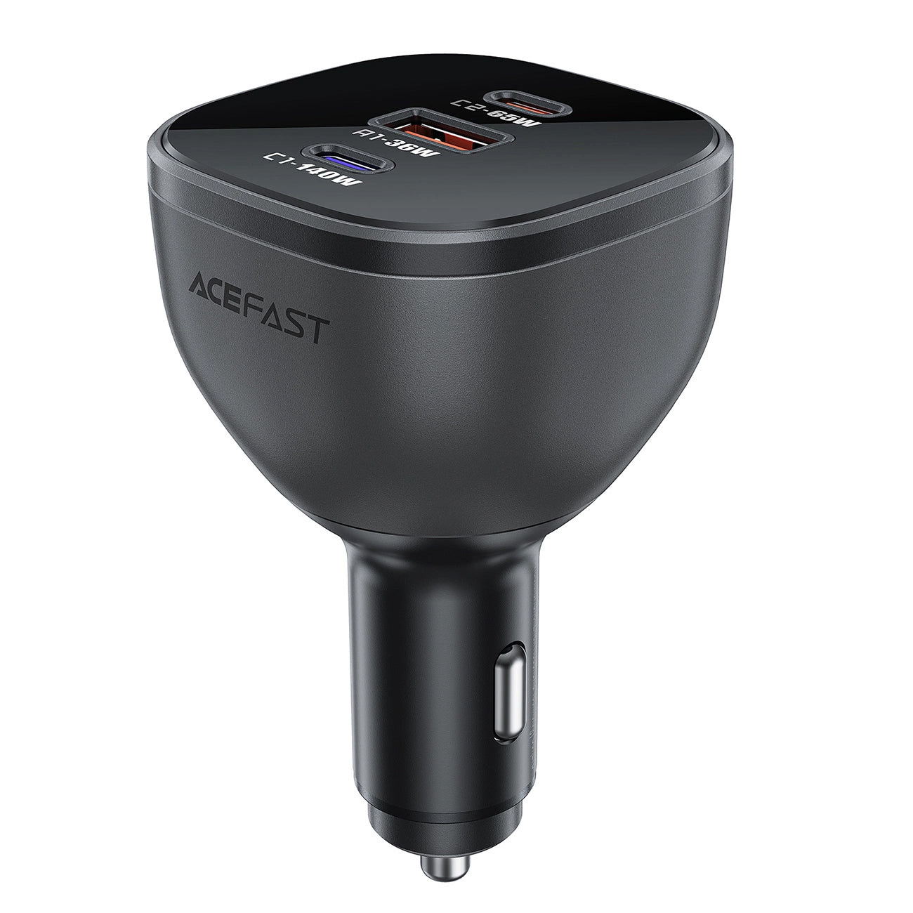 Bil laddare Acefast B14, 165W, 5A, 1 x USB-A - 2 x USB-C, Svart
