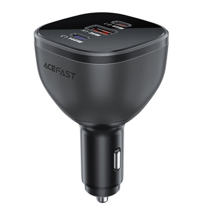 Bil laddare Acefast B14, 165W, 5A, 1 x USB-A - 2 x USB-C, Svart