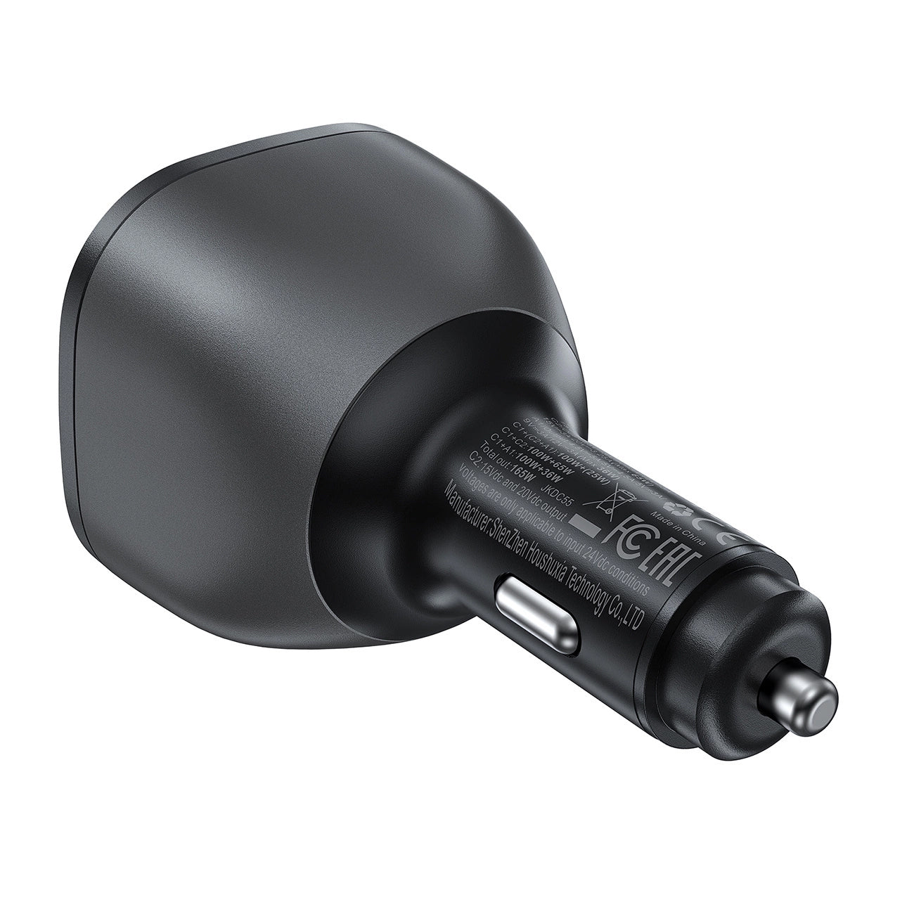 Bil laddare Acefast B14, 165W, 5A, 1 x USB-A - 2 x USB-C, Svart