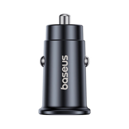 Bil laddare Baseus GoTrip, 30W, 3A, 1 x USB-A - 1 x USB-C, Svart