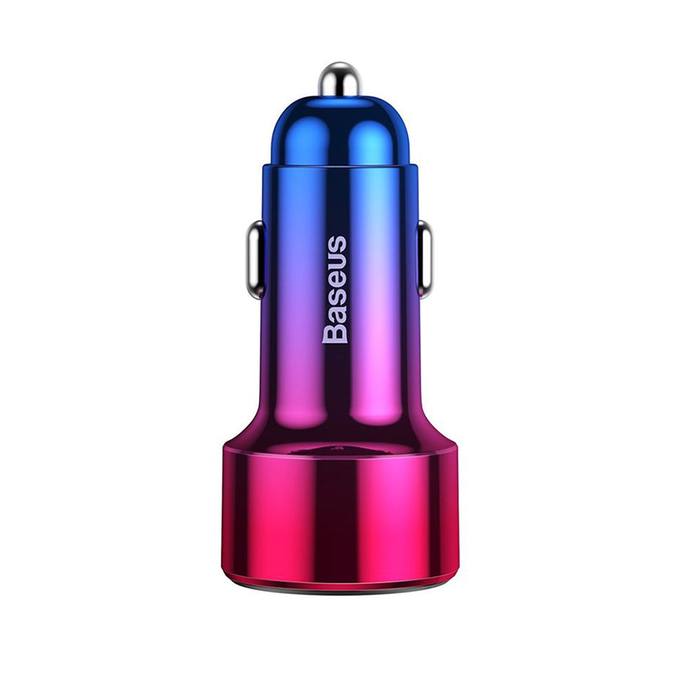 Bil laddare Baseus Magic Display Series, 45W, 5A, 1 x USB-A - 1 x USB-C, Flerfärgad CCMLC20C-09