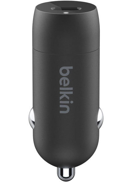 Belkin BoostCharge Billaddare, 30W, 3A, 1 x USB-C, Svart CCA004btBK