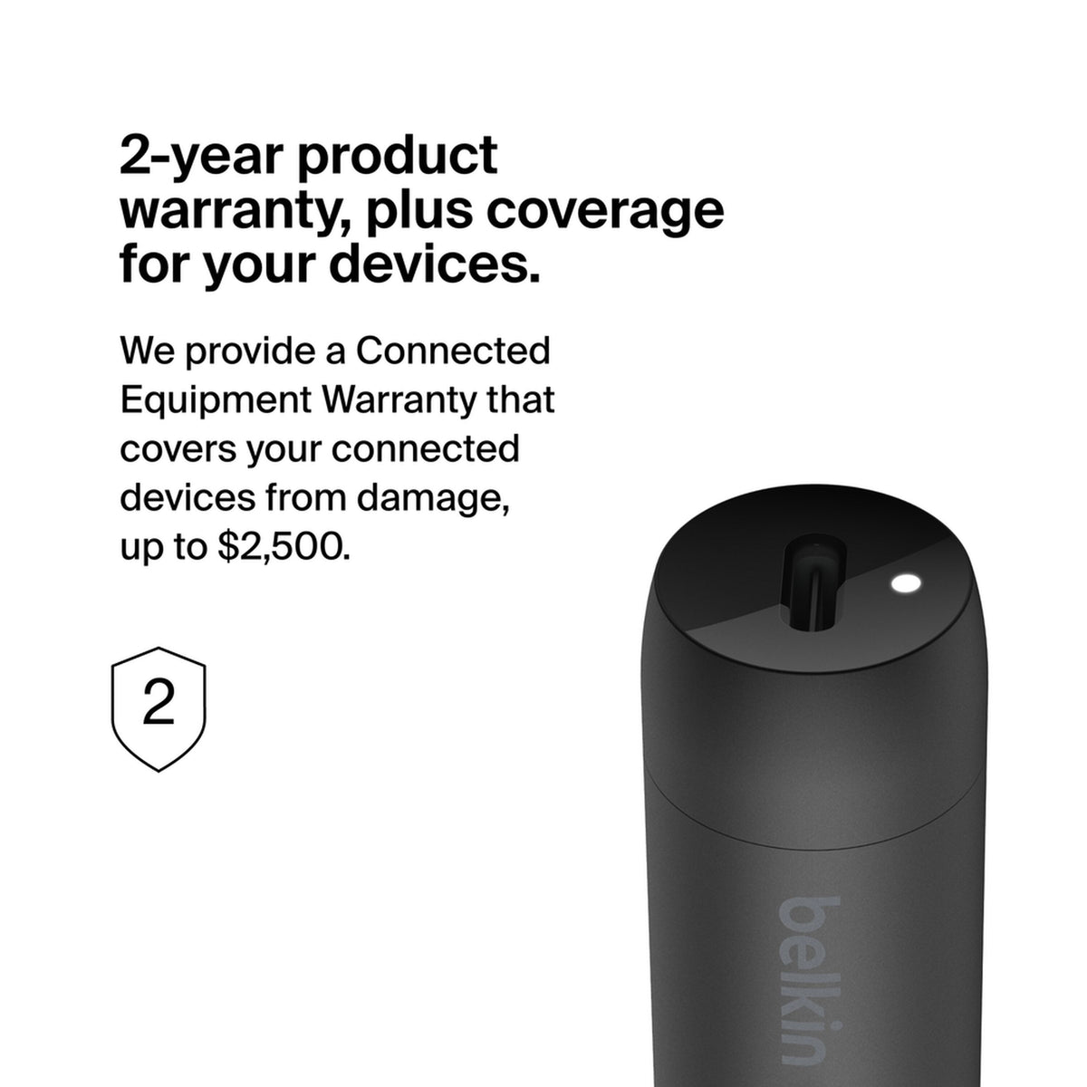 Belkin BoostCharge Billaddare, 30W, 3A, 1 x USB-C, Svart CCA004btBK