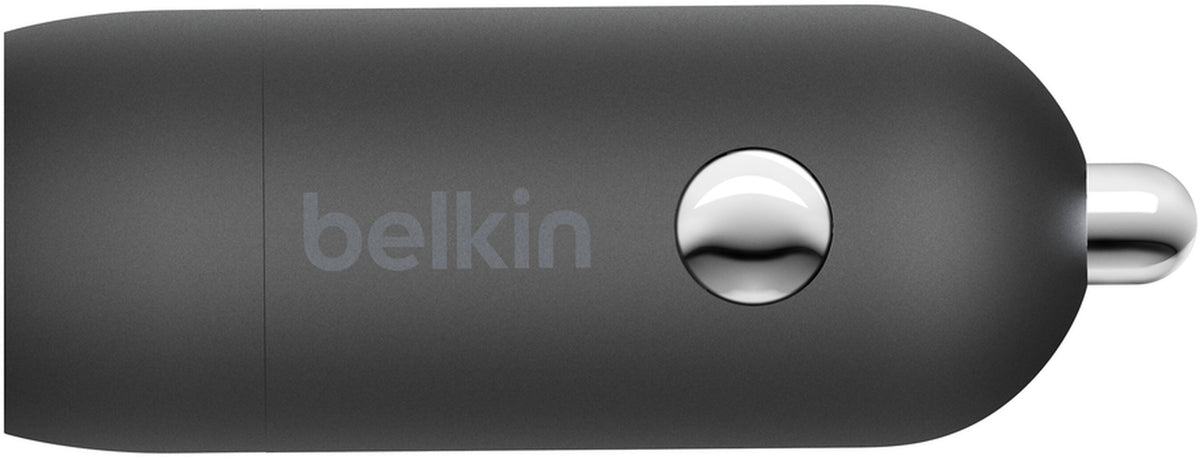 Belkin BoostCharge Billaddare, 30W, 3A, 1 x USB-C, Svart CCA004btBK