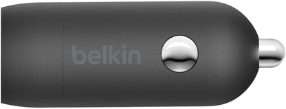 Belkin BoostCharge Billaddare, 30W, 3A, 1 x USB-C, Svart CCA004btBK