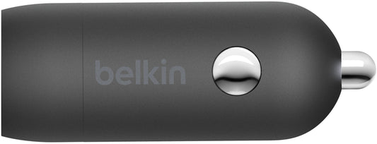 Belkin BoostCharge Billaddare, 30W, 3A, 1 x USB-C, Svart CCA004btBK