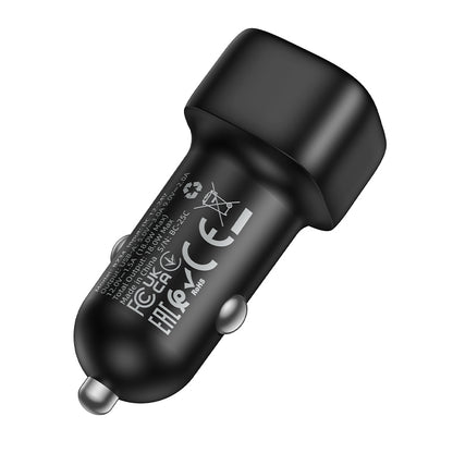 Bil laddare Borofone BZ34 Cloud, 18W, 3A, 1 x USB-A, Svart